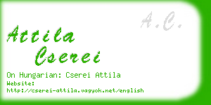 attila cserei business card